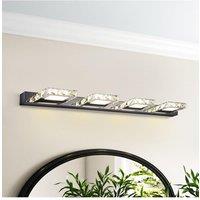 Crystal 4-Head LED Wall Light Bathroom Vanity Light