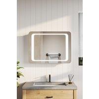 LED Wall Mounted Anti-Fog Illuminated Bathroom Mirror with Sensor Switch