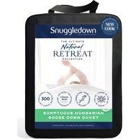 Snuggledown Retreat Hungarian Goose Down 4.5 Tog Summer Duvet in White | Size: Super King
