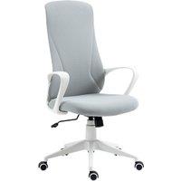 VINSETTO Home Office Chair High-Back Computer Chair w/ Armrests Adjustable Height in Grey