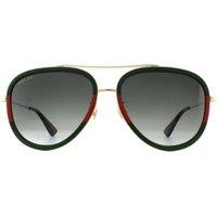 Gucci Aviator Gold Green Red Green Gradient Sunglasses