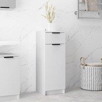 Bathroom Cabinet White 32x34x90 cm Engineered Wood