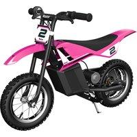 Razor Kids Electric Motorbike - MX125 Pink Dirt Rocket Bike for Children 7+ w/ 8 mph Max Speed & 40 Minute Ride Time, Up to 5 Mile Range, 100W Ride