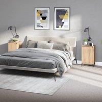 Berkfield Home Bedside Cabinets 2 pcs Sonoma Oak 40x35x70 cm Engineered Wood in Brown | Size: 40 x 35 x 70 cm