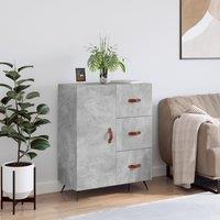 Berkfield Home Sideboard Concrete Grey 69.5x34x90 cm Engineered Wood