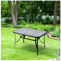 Garden Rectangular Tempered Glass Marble Coffee Table