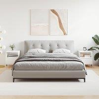 Berkfield Home Bedside Cabinets 2 pcs High Gloss White 40x35x50 cm Engineered Wood | Size: 40 x 35 x 50 cm