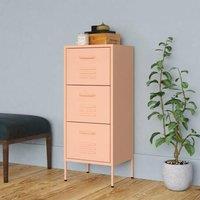 Berkfield Home Storage Cabinet Pink 42.5x35x101.5 cm Steel