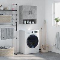 Berkfield Home Wall Cabinet Concrete Grey 60x31x70 cm Engineered Wood | Size: 60 x 31 x 70 cm