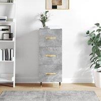Berkfield Home Sideboard Concrete Grey 34.5x34x90 cm Engineered Wood