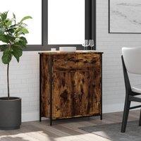 Sideboard Smoked Oak 70x30x80 cm Engineered Wood