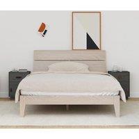 Bedside Cabinets 2 pcs Grey 40x34x55 cm Solid Wood Pine