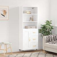 Berkfield Home Highboard White 69.5x34x180 cm Engineered Wood