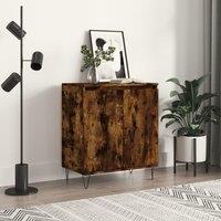 Berkfield Home Sideboard Smoked Oak 60x35x70 cm Engineered Wood in Brown | Size: 60 x 35 x 70 cm