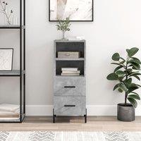 Berkfield Home Sideboard Concrete Grey 34.5x34x90 cm Engineered Wood