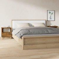Bedside Cabinets 2 pcs Smoked Oak 40x35x50 cm