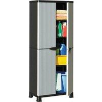Plastic Cabinet 68x39x171.5 cm Rattan Design