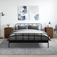 Berkfield Home Bedside Cabinets 2 pcs Brown Oak 40x42x60 cm Engineered Wood | Size: 40 x 42 x 60 cm