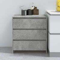 Berkfield Home Sideboard Concrete Grey 70x41x75 cm Engineered Wood | Size: 70 x 41 x 75 cm