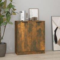 Berkfield Home Sideboard Smoked Oak 60x30x70 cm Engineered Wood in Brown | Size: 60 x 30 x 70 cm