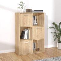 Berkfield Home Storage Cabinet Sonoma Oak 60x29.5x90 cm Engineered Wood in Brown