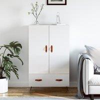 Berkfield Home Highboard High Gloss White 69.5x31x115 cm Engineered Wood