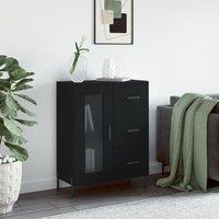 Berkfield Home Sideboard Black 69.5x34x90 cm Engineered Wood
