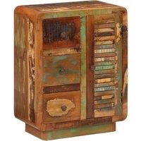 Berkfield Home Sideboard with 3 Drawers 55x30x70 cm Solid Wood Reclaimed | Size: 55 x 30 x 70 cm