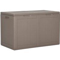Berkfield Home Garden Storage Box 180L Brown PP Rattan
