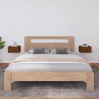 Berkfield Home Wall-mounted Bedside Cabinets 2 pcs Honey Brown 40x29.5x22 cm