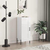 Berkfield Home Sideboard High Gloss White 34.5x34x90 cm Engineered Wood