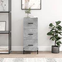 Berkfield Home Sideboard Concrete Grey 34.5x34x90 cm Engineered Wood