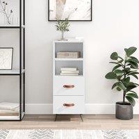 Berkfield Home Sideboard High Gloss White 34.5x34x90 cm Engineered Wood