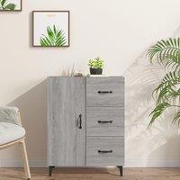 Berkfield Home Sideboard Grey Sonoma 69.5x34x90 cm Engineered Wood