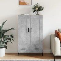 Berkfield Home Highboard Concrete Grey 69.5x31x115 cm Engineered Wood