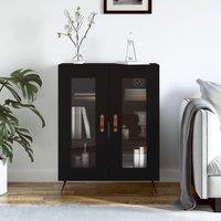 Sideboard Black 69.5x34x90 cm Engineered Wood