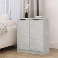 Sideboards 2 pcs Concrete Grey 30x30x70 cm Engineered Wood