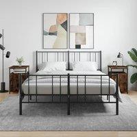 Berkfield Home Bedside Cabinets 2 pcs Smoked Oak 40x42x60 cm Engineered Wood in Brown | Size: 40 x 42 x 60 cm