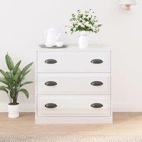 Berkfield Home Sideboard High Gloss White 70x35.5x67.5 cm Engineered Wood