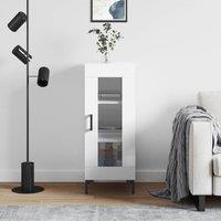 Berkfield Home Sideboard High Gloss White 34.5x34x90 cm Engineered Wood