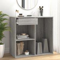 Berkfield Home Cosmetic Cabinet Grey Sonoma 80x40x75 cm Engineered Wood | Size: 80 x 40 x 75 cm