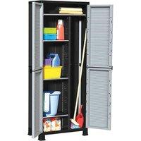 Berkfield Home Plastic Cabinet 68x39x171.5 cm in Grey
