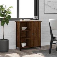 Berkfield Home Sideboard Brown Oak 70x30x80 cm Engineered Wood | Size: 70 x 30 x 80 cm