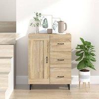 Berkfield Home Sideboard Sonoma Oak 69.5x34x90 cm Engineered Wood in Brown