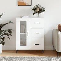 Sideboard White 69.5x34x90 cm Engineered Wood
