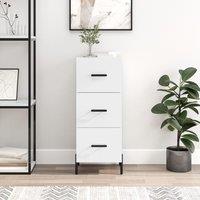 Berkfield Home Sideboard High Gloss White 34.5x34x90 cm Engineered Wood