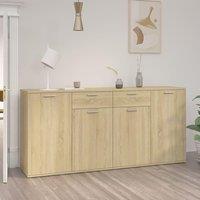 Sideboard Sonoma Oak 160x36x75 cm Engineered Wood