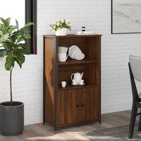 Berkfield Home Highboard Brown Oak 62x32x103.5 cm Engineered Wood