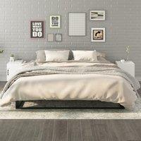 Bedside Cabinets 2 pcs White Engineered Wood