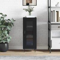 Sideboard Black 34.5x34x90 cm Engineered Wood